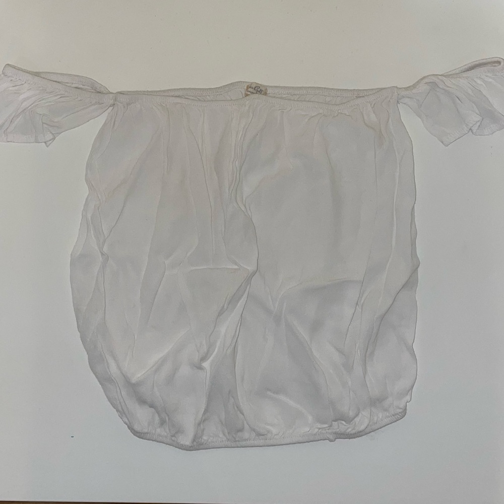John Galt Off-The-Shoulder White Top